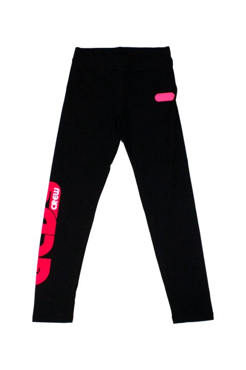 Pantalone Leggins GCDS con stampa logo scritta colore Nero (028662)