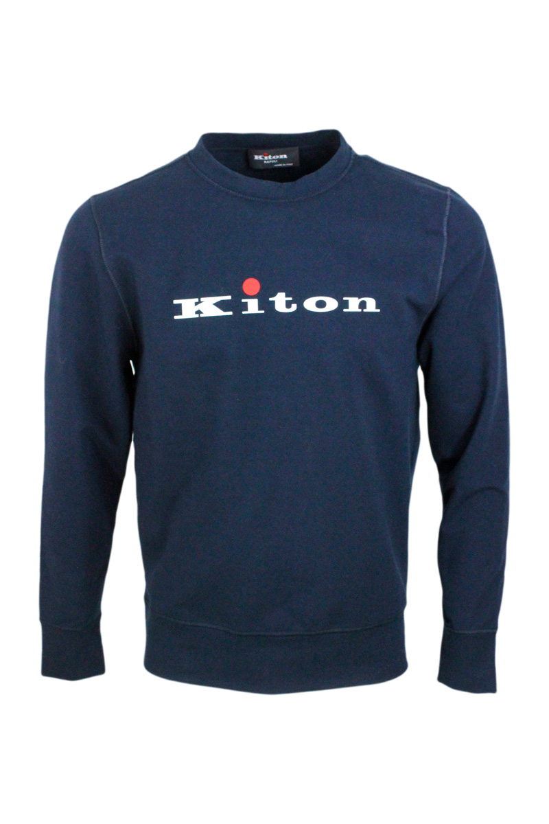 Felpa Kiton in cotone elasticizzato colore Blu (UMK025906007) Felpa Kiton in cotone elasticizzato colore Blu (UMK025906007)