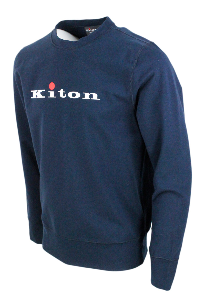 Felpa Kiton in cotone elasticizzato colore Blu (UMK025906007) Felpa Kiton in cotone elasticizzato colore Blu (UMK025906007)
