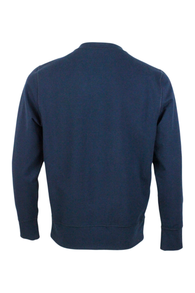 Felpa Kiton in cotone elasticizzato colore Blu (UMK025906007) Felpa Kiton in cotone elasticizzato colore Blu (UMK025906007)