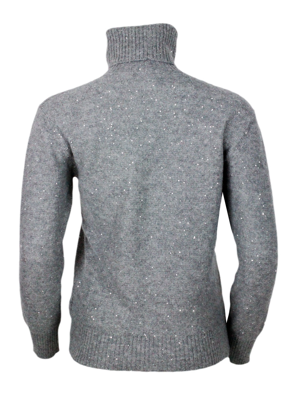 Maglia Fabiana Filippi in lana seta e cashmere con micropaillettes Colore Grigio (MAD214F066) Maglia Fabiana Filippi in lana seta e cashmere con micropaillettes Colore Grigio (MAD214F066)