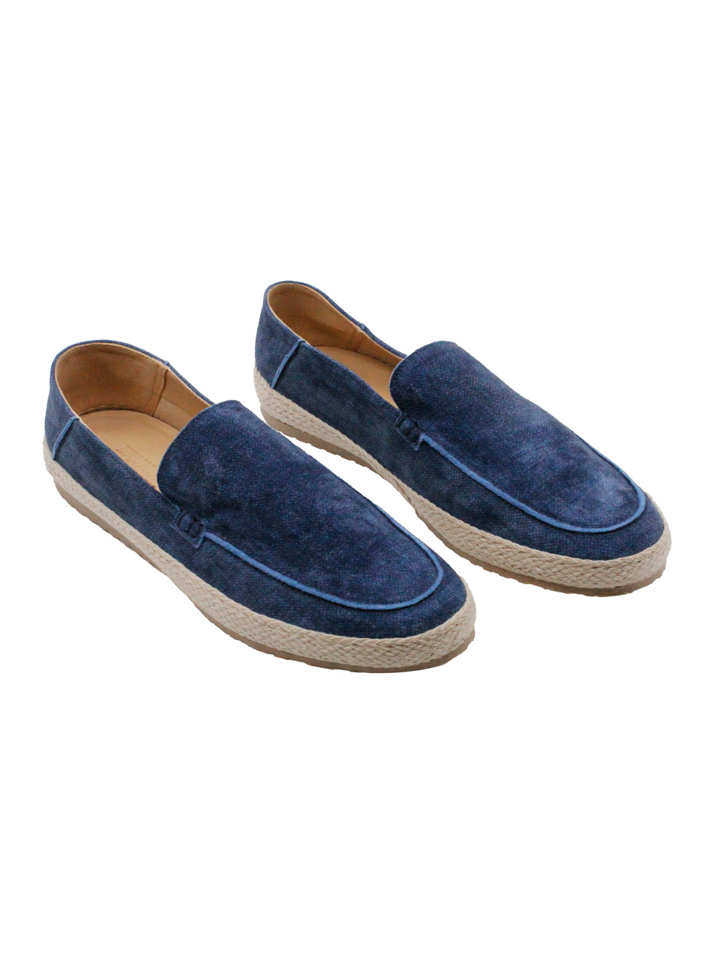 Scarpa mocassino Botti in suede effetto denim Colore Bluette (LIDO-251) Scarpa mocassino Botti in suede effetto denim Colore Bluette (LIDO-251)