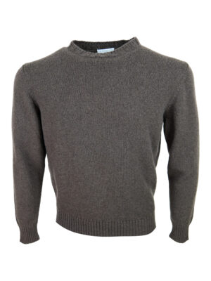 Maglia Sonrisa in cashmere a girocollo Colore Brown (MGI01FLEECE)