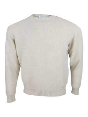 Maglia Sonrisa in cashmere a girocollo Colore Noce (MGI01FLEECE)
